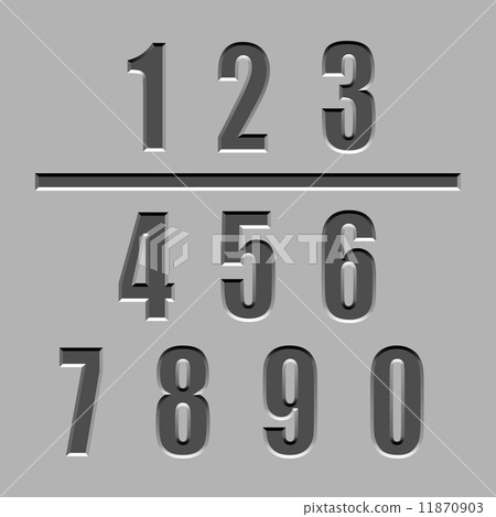 stone carved numbers font stone carved numbers font 11870903