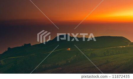 Twilight Sunset Mountain Trail Lighting Twilight Sunset Mountain Trail Lighting 11872435