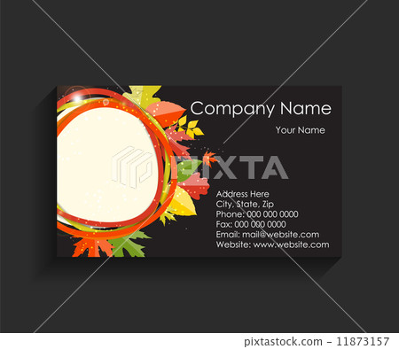 Company Business Card on Black Background. Vector Illustration Company Business Card on Black Background. Vector Illustration 11873157