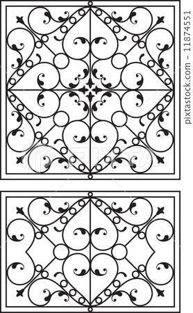 Wrought Iron Grill, Gate, Door, Fence, Window, Railing Design 11874551