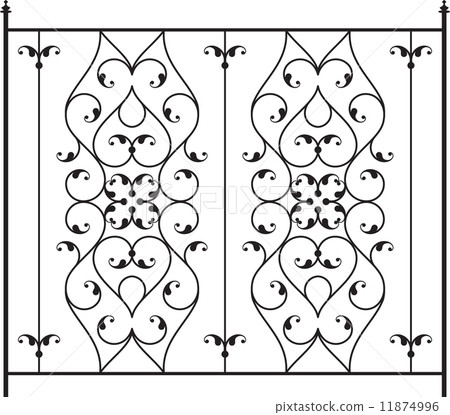 Wrought Iron Gate, Door, Fence, Window, Grill, Railing Design 11874996