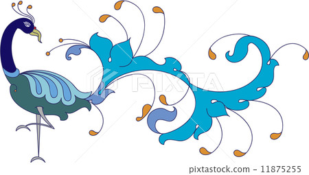 Peacock Artistic Hand Drawn 11875255