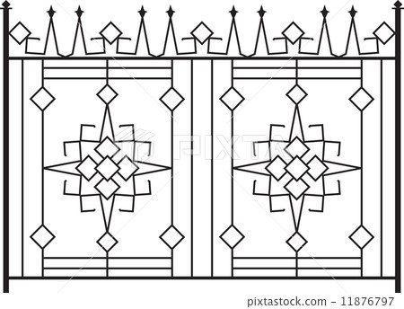 Wrought Iron Gate, Door, Fence, Window, Grill, Railing Design 11876797