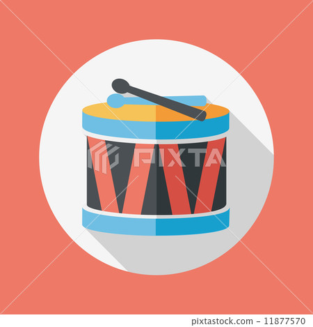 drum flat icon with long shadow,eps10 drum flat icon with long shadow,eps10 11877570