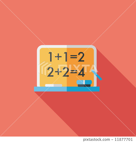 blackboard flat icon with long shadow,eps10 blackboard flat icon with long shadow,eps10 11877701