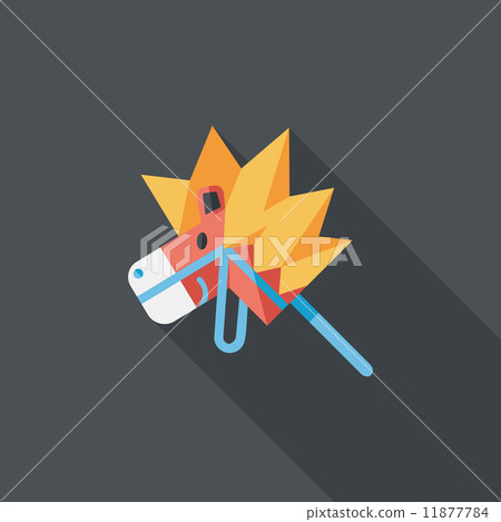 toy horse flat icon with long shadow,eps10 toy horse flat icon with long shadow,eps10 11877784