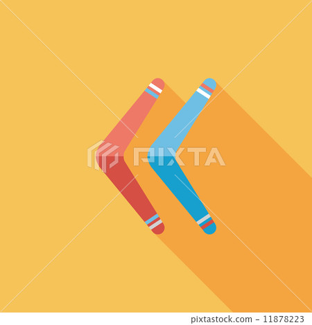 boomerang flat icon with long shadow 11878223