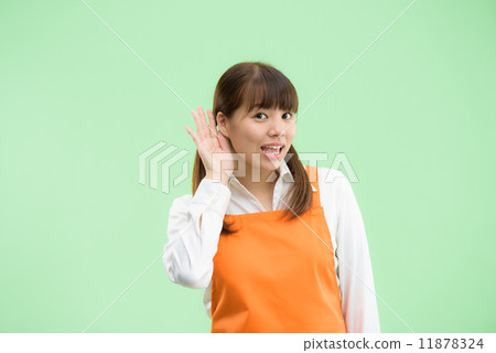 Pose material for clipping using chromakey - Image of women working in their twenties, caregivers, nurseries, and mothers. 11878324