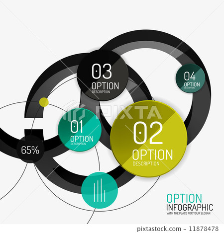 Vector infographic report template 11878478