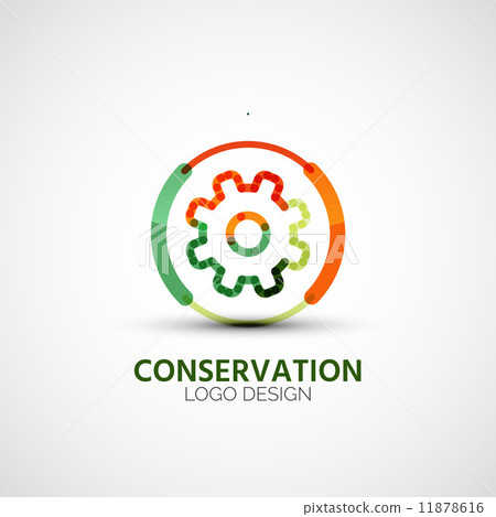 Gear company logo, business concept 11878616