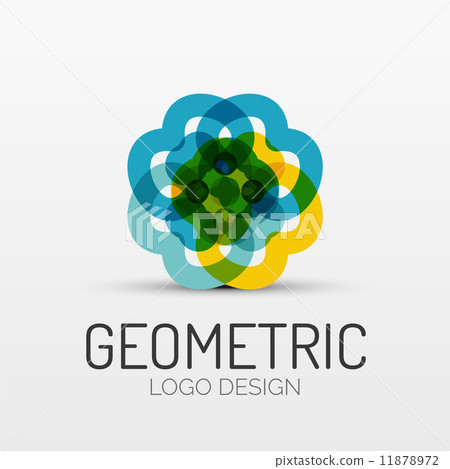 Abstract geometric shape company logo 11878972