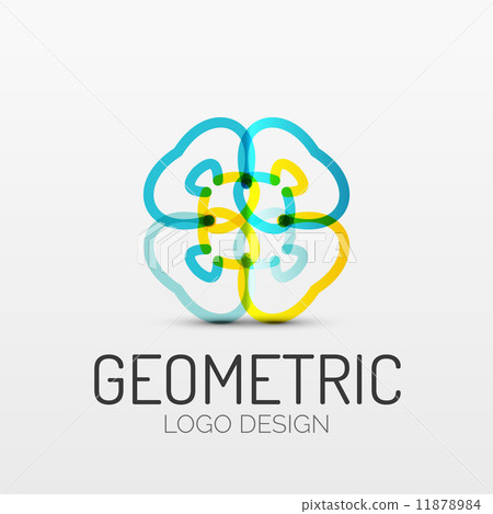 Abstract geometric shape company logo 11878984
