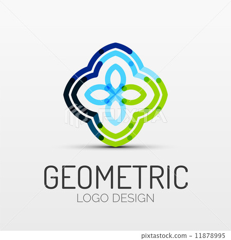 Abstract geometric shape company logo 11878995