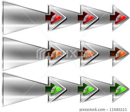 Next Step Three Double Arrows 11880221