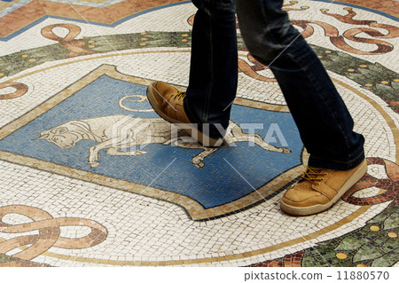 Italia Milano Galleria's bull's mosaic 2 Italia Milano Galleria's bull's mosaic 2 11880570