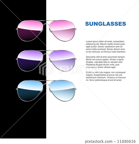 Aviator sunglasses. Vector - Stock Illustration [11880816] - PIXTA