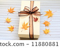 Autumn leaves and gifts 11880881