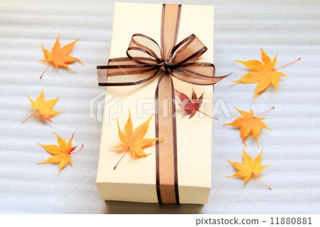 Autumn leaves and gifts 11880881