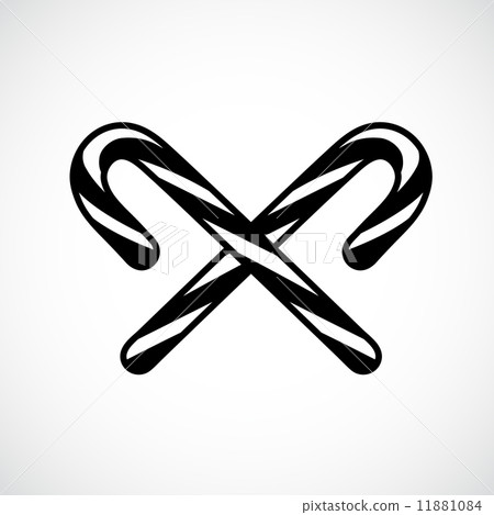 Christmas candy cane icon symbol Christmas candy cane icon symbol 11881084