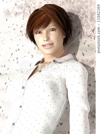 Beauty Salon Image Short Hair Pretty Lady Stock Illustration