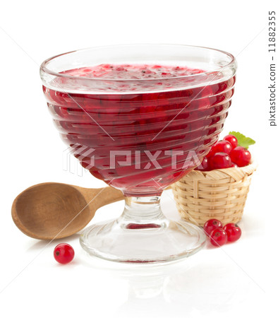 red currant jam on white 11882355