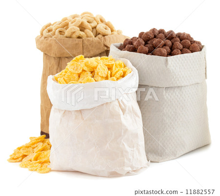 cereal corn mix in paper bag 11882557