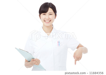 Pointing nurse 11884356