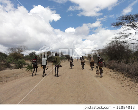 Going to the festival, youths of Ethiopian tribes Going to the festival, youths of Ethiopian tribes 11884818