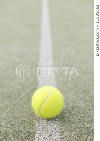 Tennis ball and tennis court Tennis ball and tennis court 11885062