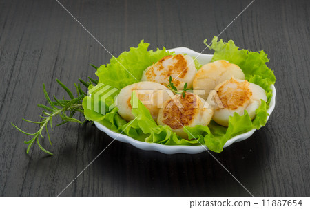 Grilled scallops Grilled scallops 11887654