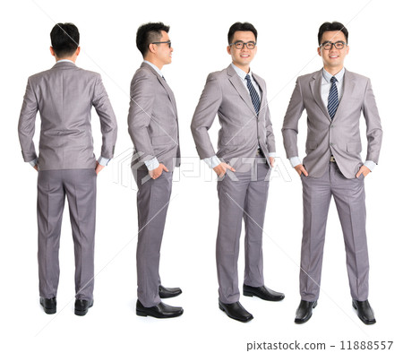 Full body Asian businessman Full body Asian businessman 11888557