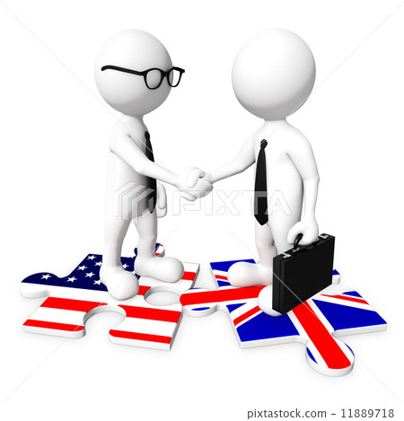 3D Businessman handshaking 3D Businessman handshaking 11889718