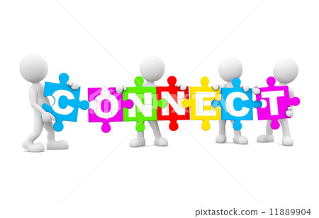 Group of people holding english multi coloured alphabet 11889904