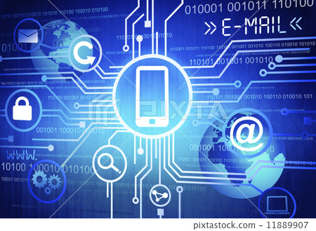 Global Communication Concept with Smartphone and E-mail Symbols Global Communication Concept with Smartphone and E-mail Symbols 11889907