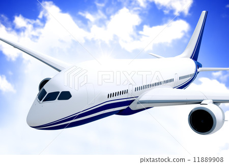 Airplane mid in the air 11889908