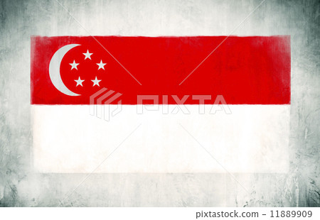 Illustration of Flag of Singapore Illustration of Flag of Singapore 11889909