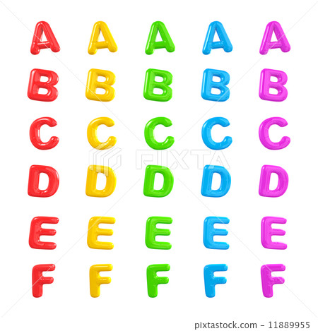 English multi coloured alphabet 11889955