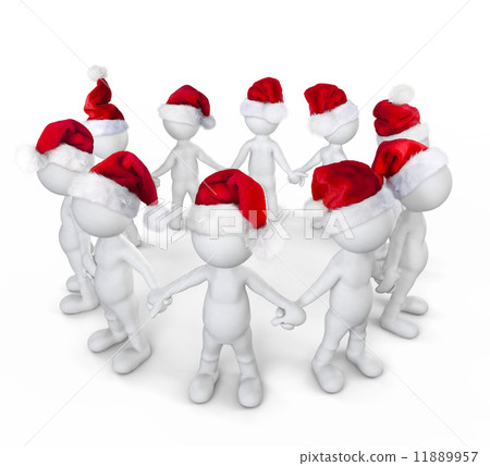 Group of people celebrating on christmas Group of people celebrating on christmas 11889957