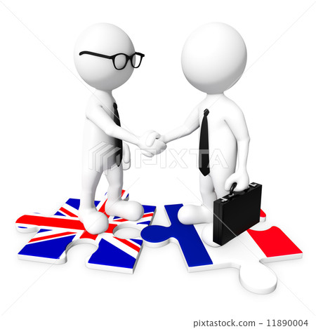 3D Businessman handshaking 3D Businessman handshaking 11890004