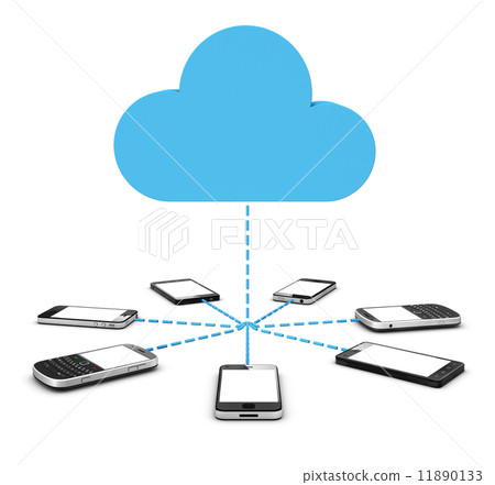 cloud shape speech bubble with phone cloud shape speech bubble with phone 11890133