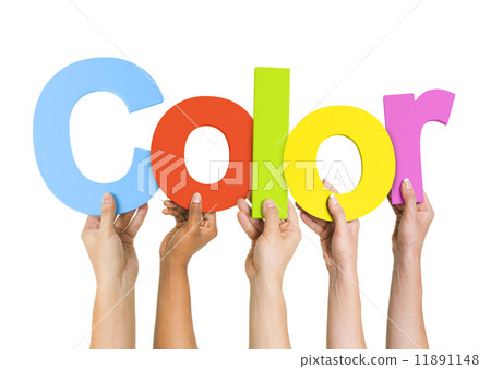 Multi Ethnic People Holding The Word Color Multi Ethnic People Holding The Word Color 11891148