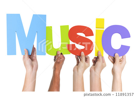 Group of Multiethnic Hands Holding Music Group of Multiethnic Hands Holding Music 11891357