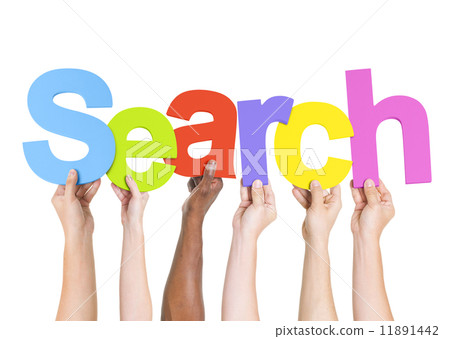 Multi-Ethnic Group Of People Holding The Word Search Multi-Ethnic Group Of People Holding The Word Search 11891442