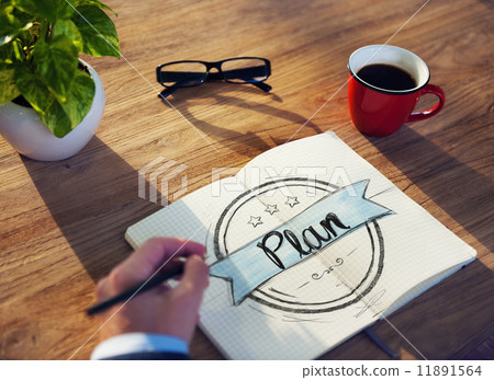 Businessman Brainstorming About Planning 11891564