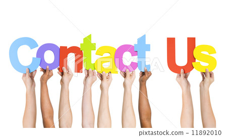 Multi Ethnic People Holding Words Contact Us Multi Ethnic People Holding Words Contact Us 11892010