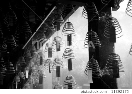 Incense Coils in Chinese Temple 11892175