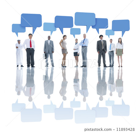 Group of Business People Meeting 11893428