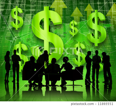 Group Of Business People Talking And Discussing On A Green Envir Group Of Business People Talking And Discussing On A Green Envir 11893551