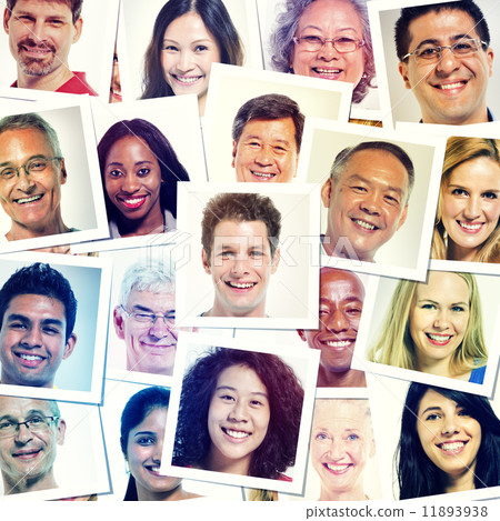 Headshot Picture Of Multi-Ethnic Group Of People Smiling Headshot Picture Of Multi-Ethnic Group Of People Smiling 11893938