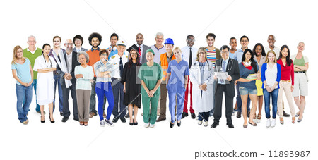 Group of Multiethnic Diverse Mixed Occupation People 11893987